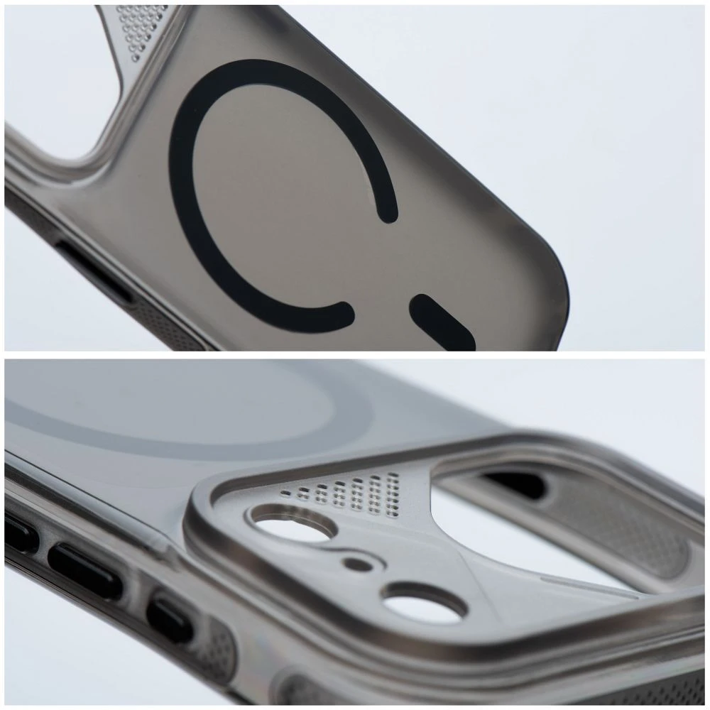 Case for iPhone 15 Aurora compatible with MagSafe black