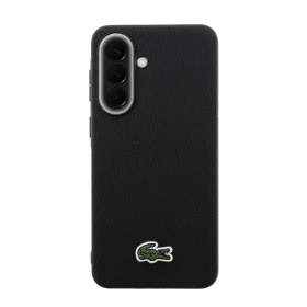 Zadní kryt Lacoste Iconic Petit Pique Woven Logo MagSafe pro Samsung Galaxy A57, černá