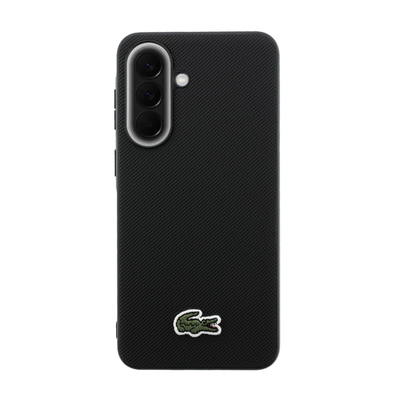 Lacoste Iconic Petit Pique Woven Logo MagSafe Zadní Kryt pro Samsung Galaxy A57 Black