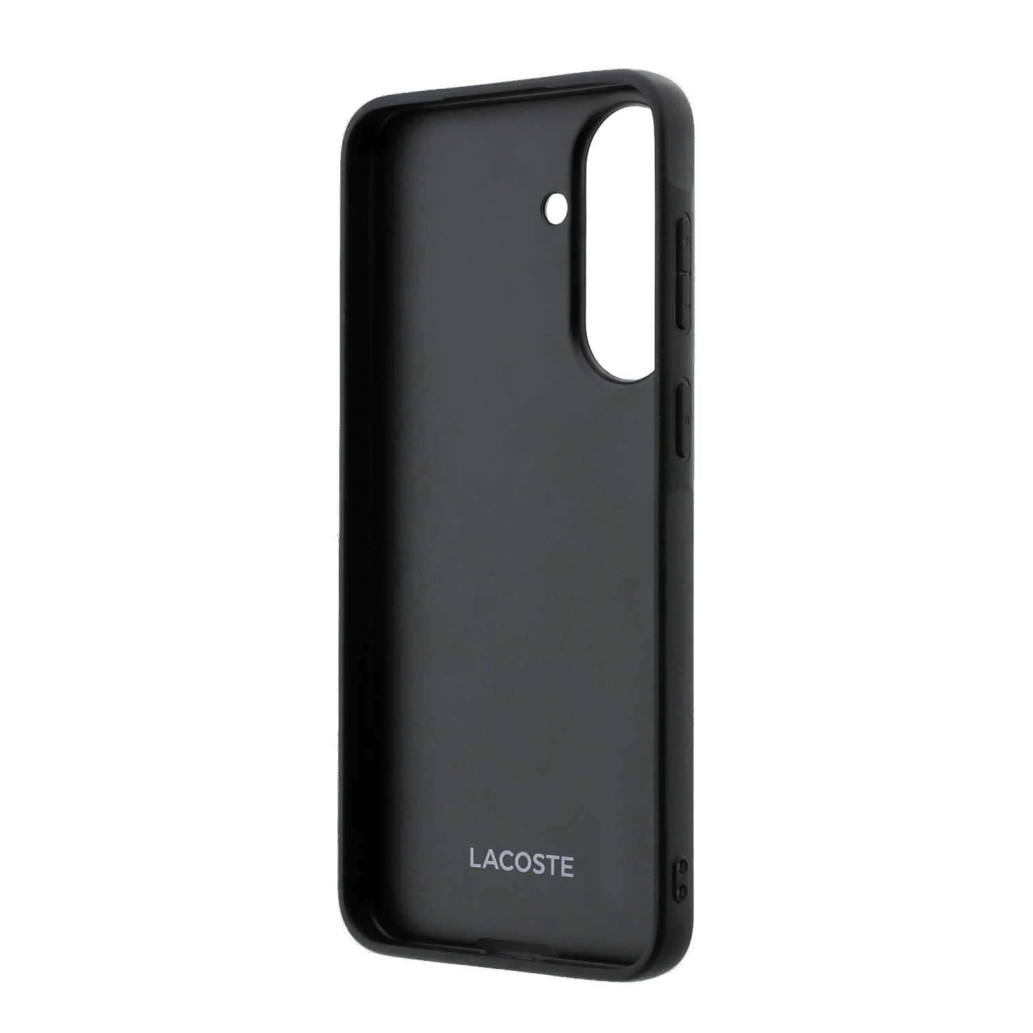 Lacoste Iconic Petit Pique Woven Logo MagSafe Zadní Kryt pro Samsung Galaxy A57 Black