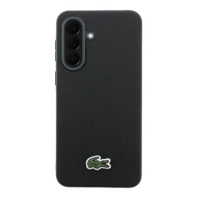 Zadní kryt Lacoste Iconic Petit Pique Woven Logo MagSafe pro Samsung Galaxy A37, černá