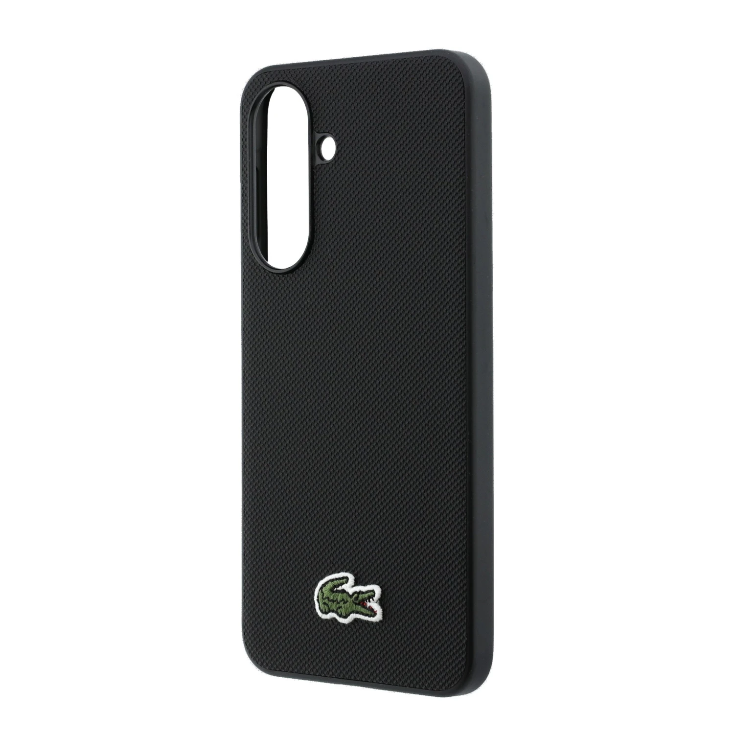 Lacoste Iconic Petit Pique Woven Logo MagSafe Zadní Kryt pro Samsung Galaxy A37 Black