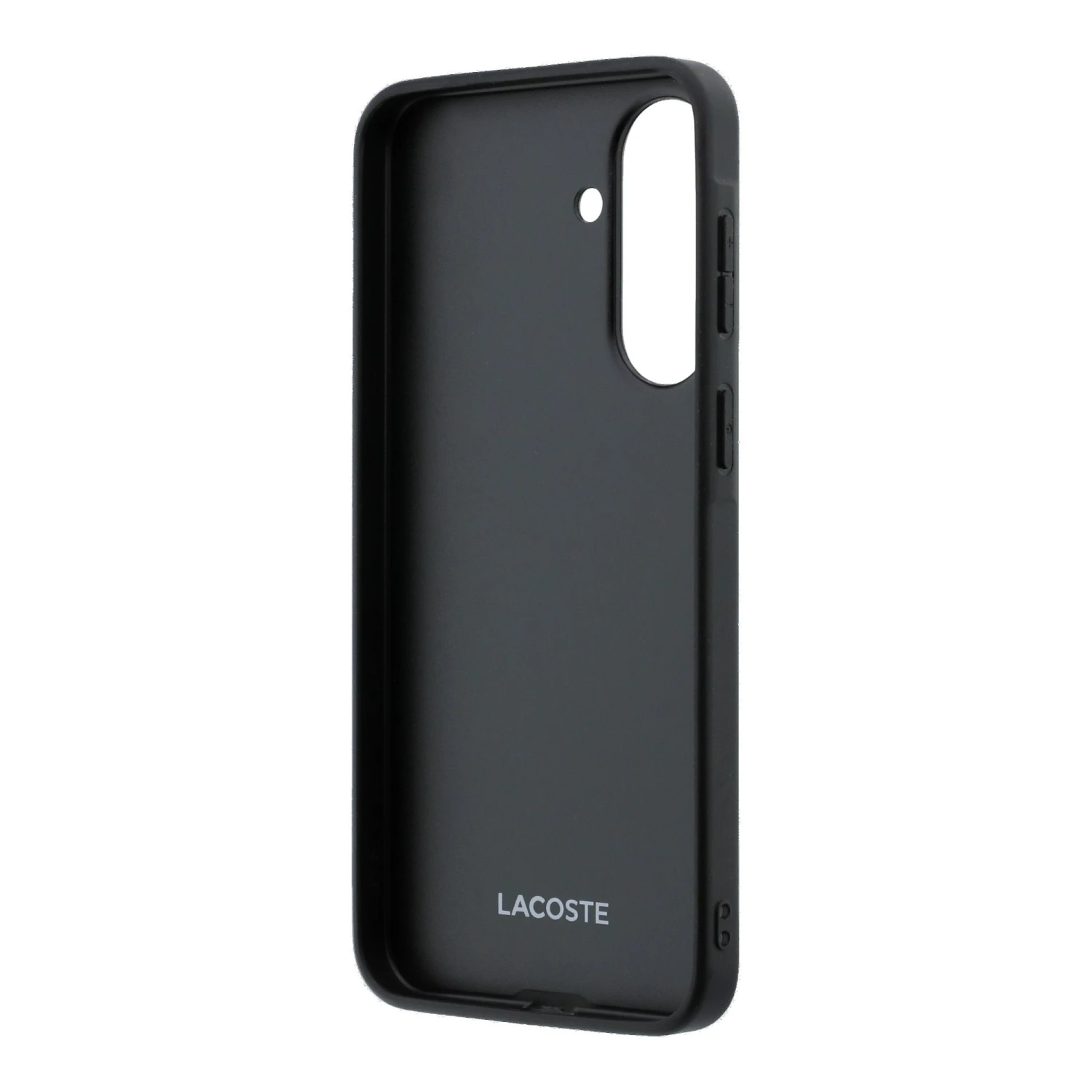 Lacoste Iconic Petit Pique Woven Logo MagSafe Zadní Kryt pro Samsung Galaxy A37 Black