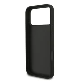 Guess PU Fixed Glitter 4G Metal Logo Zadní Kryt pro iPhone 18 Pro Max Black