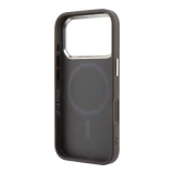 Guess PU Leather 4G Gold Frame MagSafe Zadní Kryt pro iPhone 18 Pro Max Brown