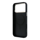 Guess PU Leather 4G Gold Frame MagSafe Zadní Kryt pro iPhone 18 Pro Black