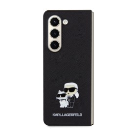 Zadní kryt Karl Lagerfeld PU Saffiano Karl and Choupette pro Samsung Galaxy Z Fold8 Ultra, černá
