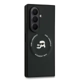 Karl Lagerfeld PU Karl and Choupette Heads Magnetic Zadní Kryt pro Samsung Galaxy Z Fold 7 Black