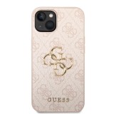 Zadní kryt Guess PU 4G Metal Logo pro Samsung Galaxy Z Fold8, růžová