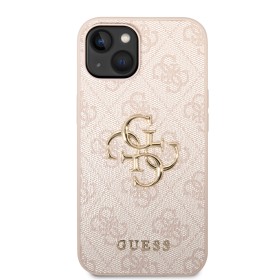 Zadní kryt Guess PU 4G Metal Logo pro Samsung Galaxy Z Fold8, růžová