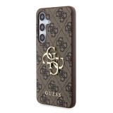 Zadní kryt Guess PU 4G Metal Logo pro Samsung Galaxy Z Fold8, hnědá