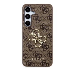 Zadní kryt Guess PU 4G Metal Logo pro Samsung Galaxy Z Fold8, hnědá