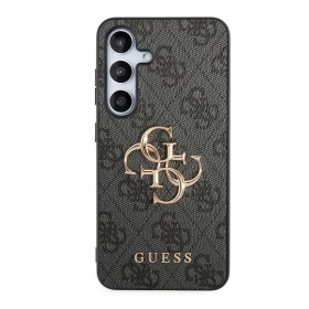 Zadní kryt Guess PU 4G Metal Logo pro Samsung Galaxy Z Fold8, šedá