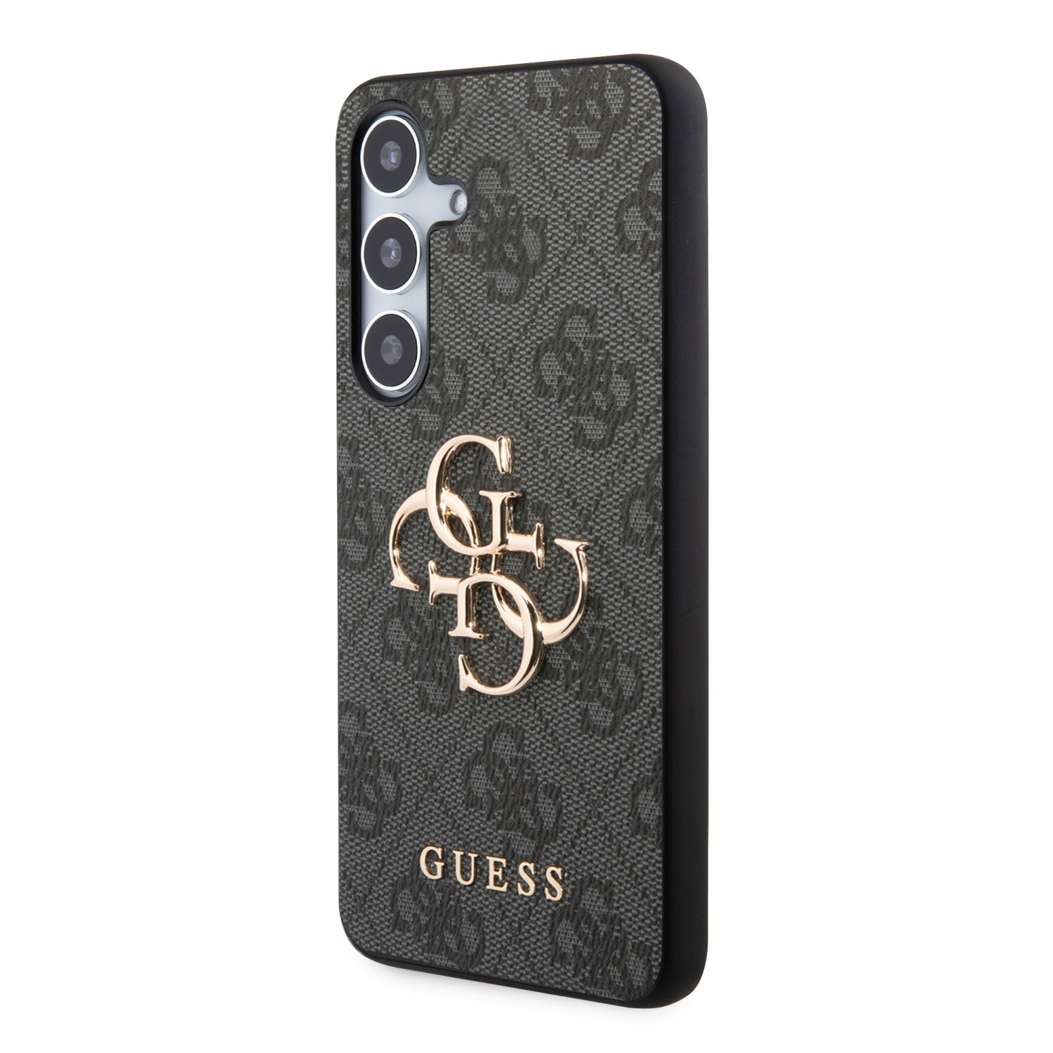 Zadní kryt Guess PU 4G Metal Logo pro Samsung Galaxy Z Fold8, šedá