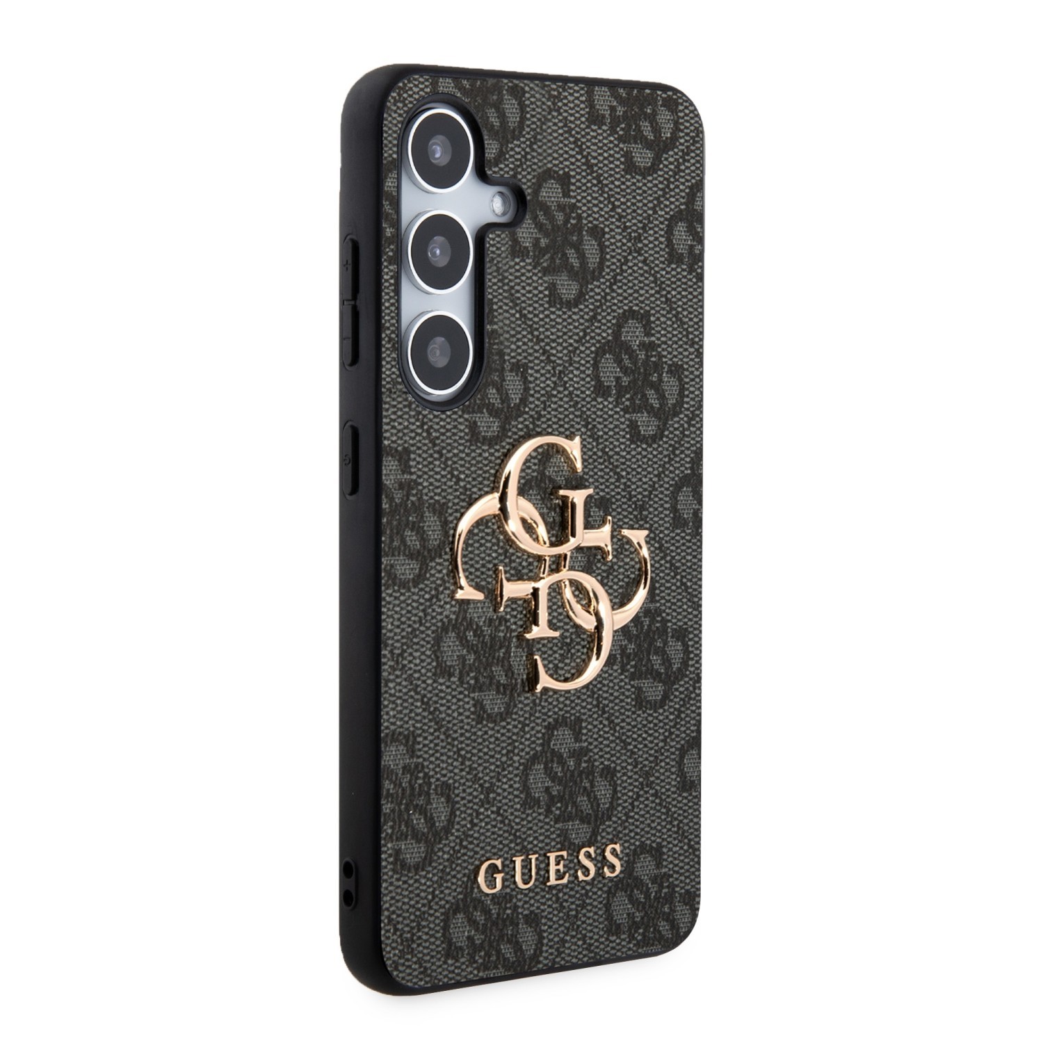 Zadní kryt Guess PU 4G Metal Logo pro Samsung Galaxy Z Fold8, šedá