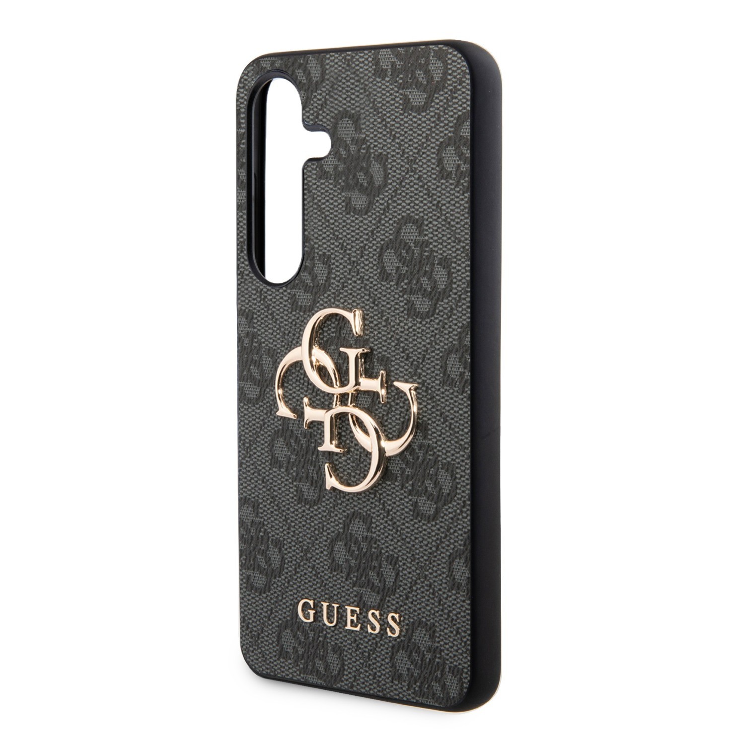 Zadní kryt Guess PU 4G Metal Logo pro Samsung Galaxy Z Fold8, šedá