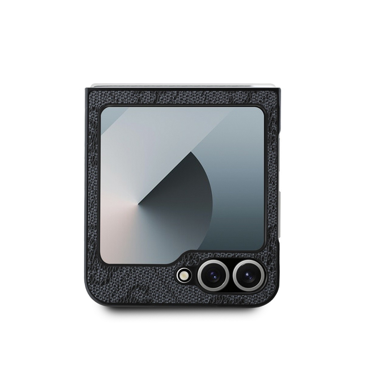 Zadní kryt Guess PU 4G Metal Logo pro Samsung Galaxy Z Flip8, šedá