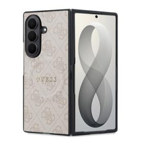 Zadní kryt Guess PU Leather 4G Magnetic pro Samsung Galaxy Z Fold8 Ultra, růžová