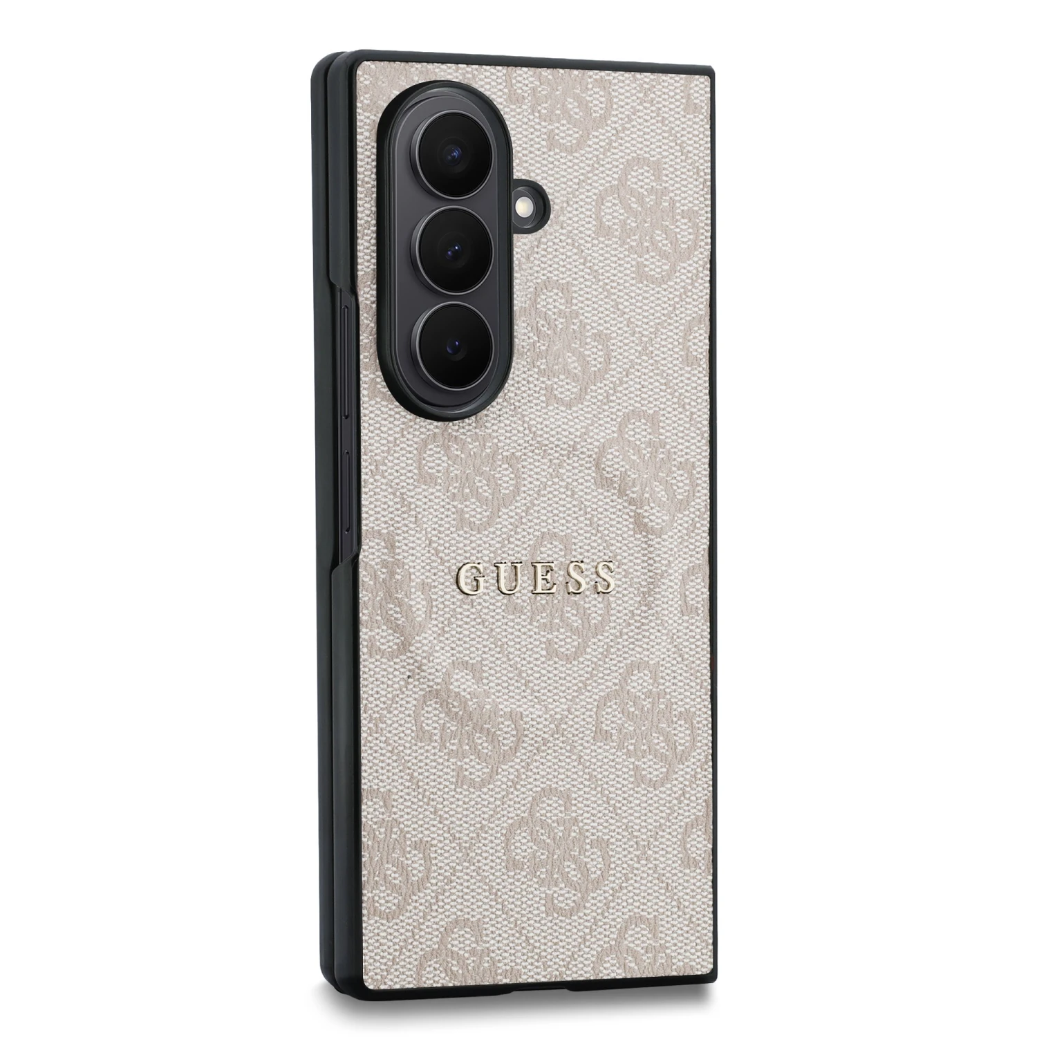 Guess PU Leather 4G Magnetic Zadní Kryt pro Samsung Galaxy Z Fold 8 Ultra Pink