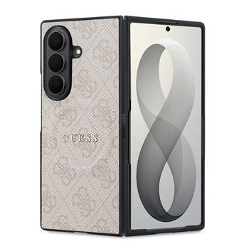 Zadní kryt Guess PU Leather 4G Magnetic pro Samsung Galaxy Z Fold8 Ultra, růžová