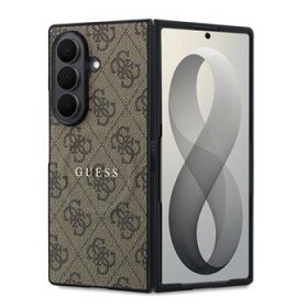 Zadní kryt Guess PU Leather 4G Magnetic pro Samsung Galaxy Z Fold8 Ultra, hnědá