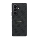 Guess PU Leather 4G Magnetic Zadní Kryt pro Samsung Galaxy Z Fold 8 Ultra Black