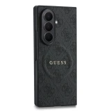 Guess PU Leather 4G Magnetic Zadní Kryt pro Samsung Galaxy Z Fold 8 Ultra Black
