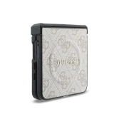 Guess PU Leather 4G Magnetic Zadní Kryt pro Samsung Galaxy Z Flip 8 Pink