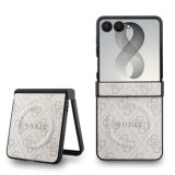 Zadní kryt Guess PU Leather 4G Magnetic pro Samsung Galaxy Z Flip8, růžová