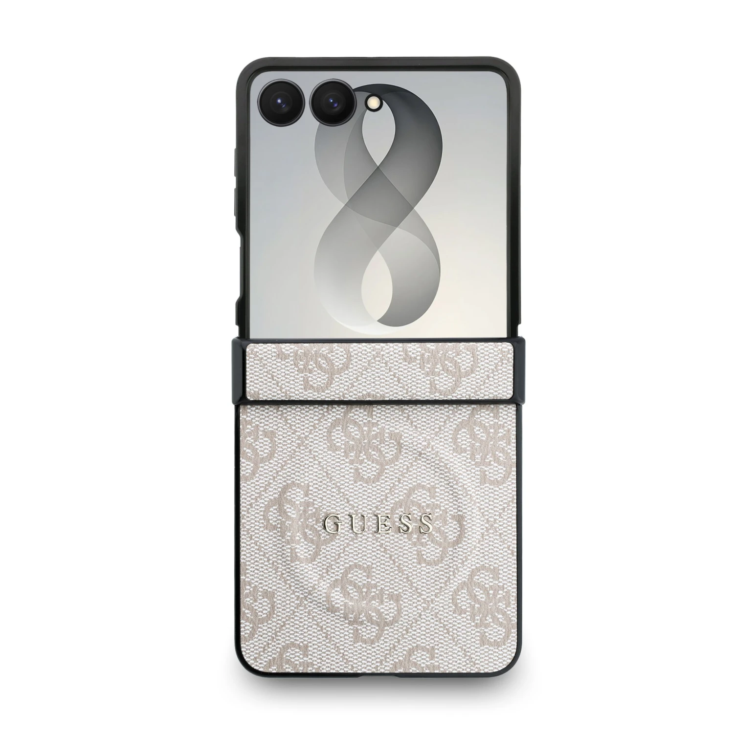 Guess PU Leather 4G Magnetic Zadní Kryt pro Samsung Galaxy Z Flip 8 Pink
