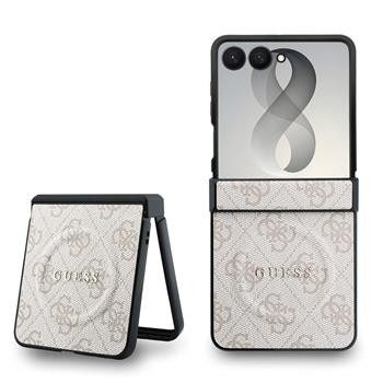 Zadní kryt Guess PU Leather 4G Magnetic pro Samsung Galaxy Z Flip8, růžová