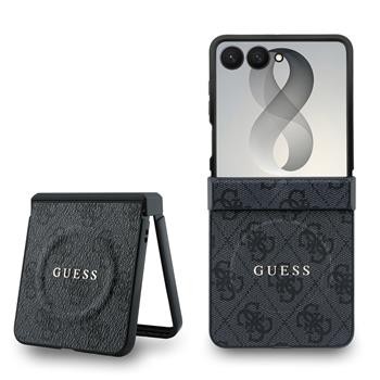 Zadní kryt Guess PU Leather 4G Magnetic pro Samsung Galaxy Z Flip8, černá
