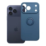 Case for iPhone 17 Pro Max / 18 Pro Max Silicone Ring dark blue