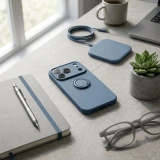 Case for iPhone 17 Pro / 18 Pro Silicone Ring dark blue