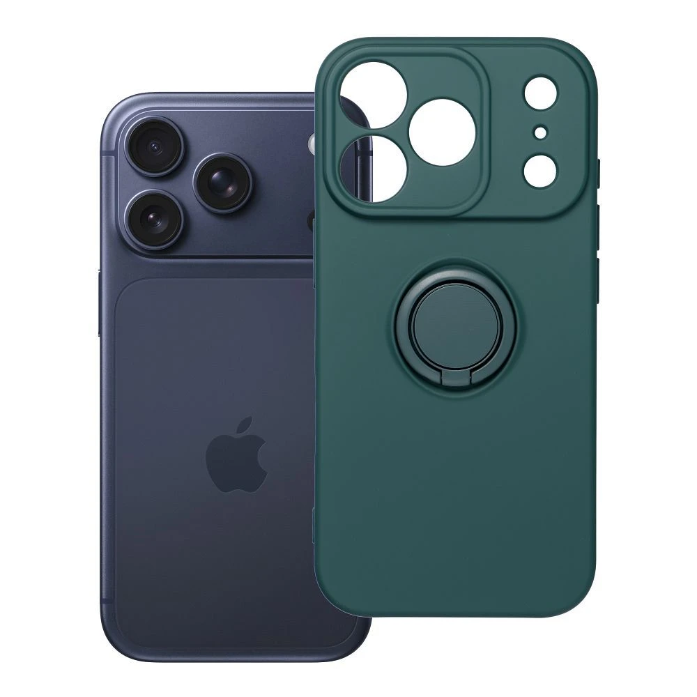 Case for iPhone 17 Pro / 18 Pro Silicone Ring green