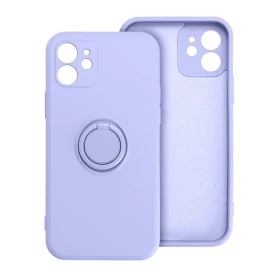 Zadní kryt SILICONE RING Case pro Apple iPhone 17 Pro / 18 Pro, fialová