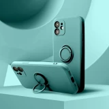 Zadní kryt SILICONE RING Case pro Apple iPhone 17, zelená
