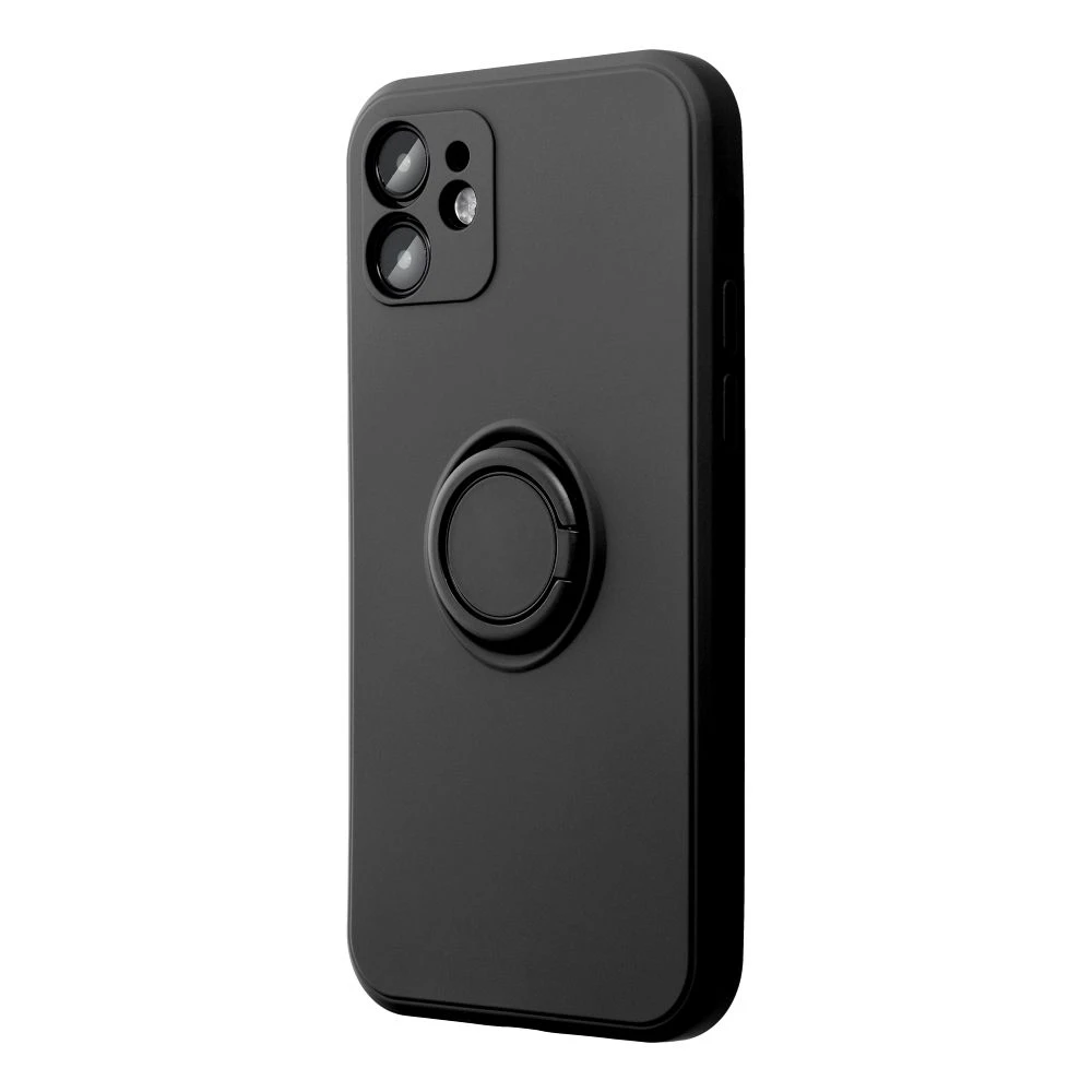 Case for iPhone 17 Pro / 18 Pro (low camera edge) Silicone Ring black