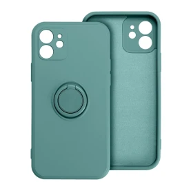 Zadní kryt SILICONE RING Case pro Apple iPhone 17 Pro / 18 Pro, zelená