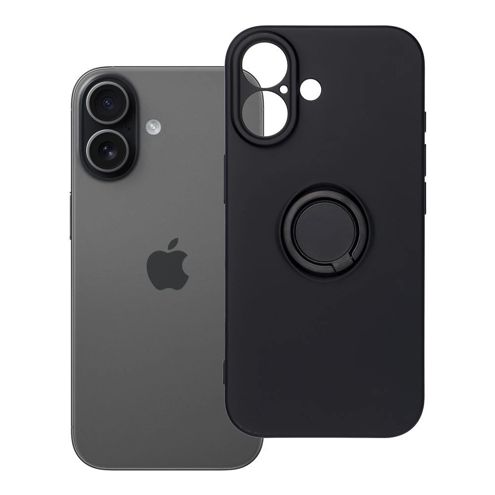 Case for iPhone 17 Silicone Ring black