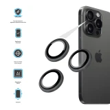 Ochranná skla čoček fotoaparátů FIXED Camera Glass pro Samsung Galaxy Z Flip8, černá
