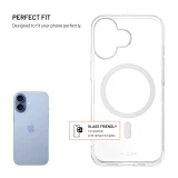 TPU gelový kryt FIXED MagStory AntiUV s podporou MagSafe pro Apple iPhone 17, čirý