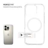 TPU gelový kryt FIXED MagStory AntiUV s podporou MagSafe pro Apple iPhone 16 Pro, čirý