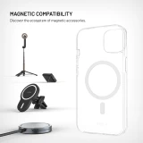 TPU gelový kryt FIXED MagStory AntiUV s podporou MagSafe pro Apple iPhone 15, čirý