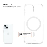 TPU gelový kryt FIXED MagStory AntiUV s podporou MagSafe pro Apple iPhone 15, čirý