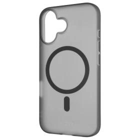 TPU gelový kryt FIXED MagStory s podporou MagSafe pro Apple iPhone 16, kouřová