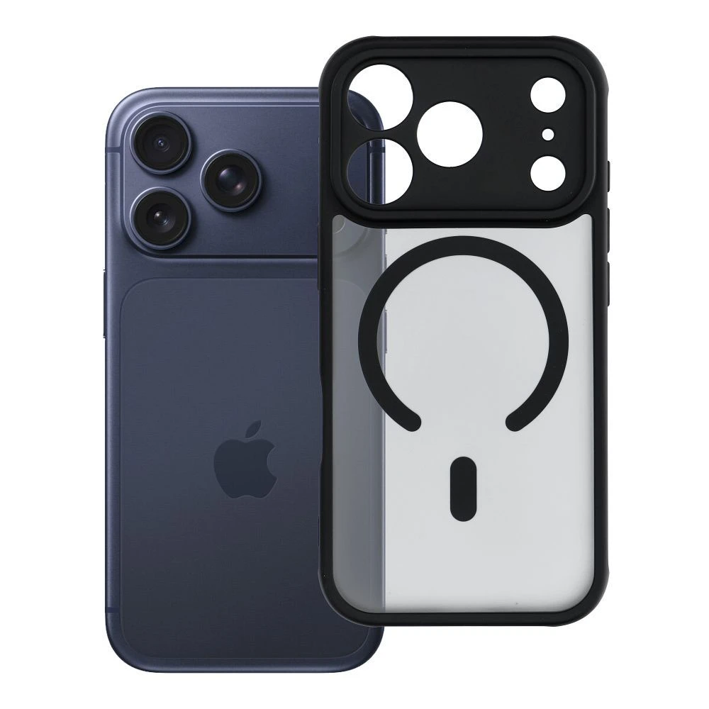 Case for iPhone 17 Pro / 18 Pro Full Matte Mag Cover compatible with MagSafe black