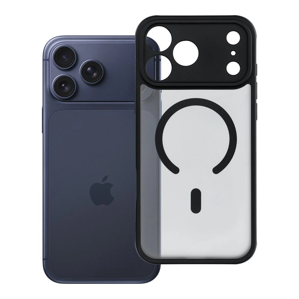 Case for iPhone 17 Pro Max / 18 Pro Max Full Matte Mag Cover compatible with MagSafe black