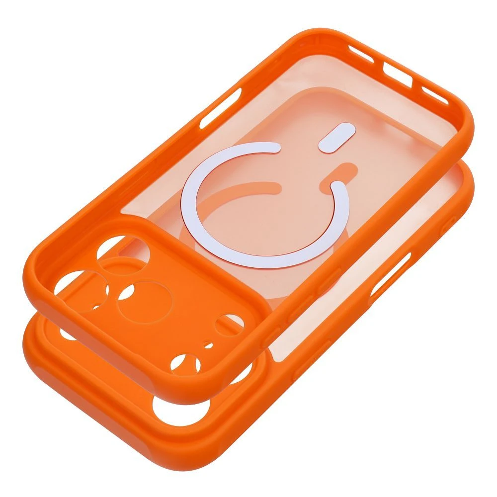 Case for Samsung A37 Full Matte Mag Cover compatible with MagSafe orange