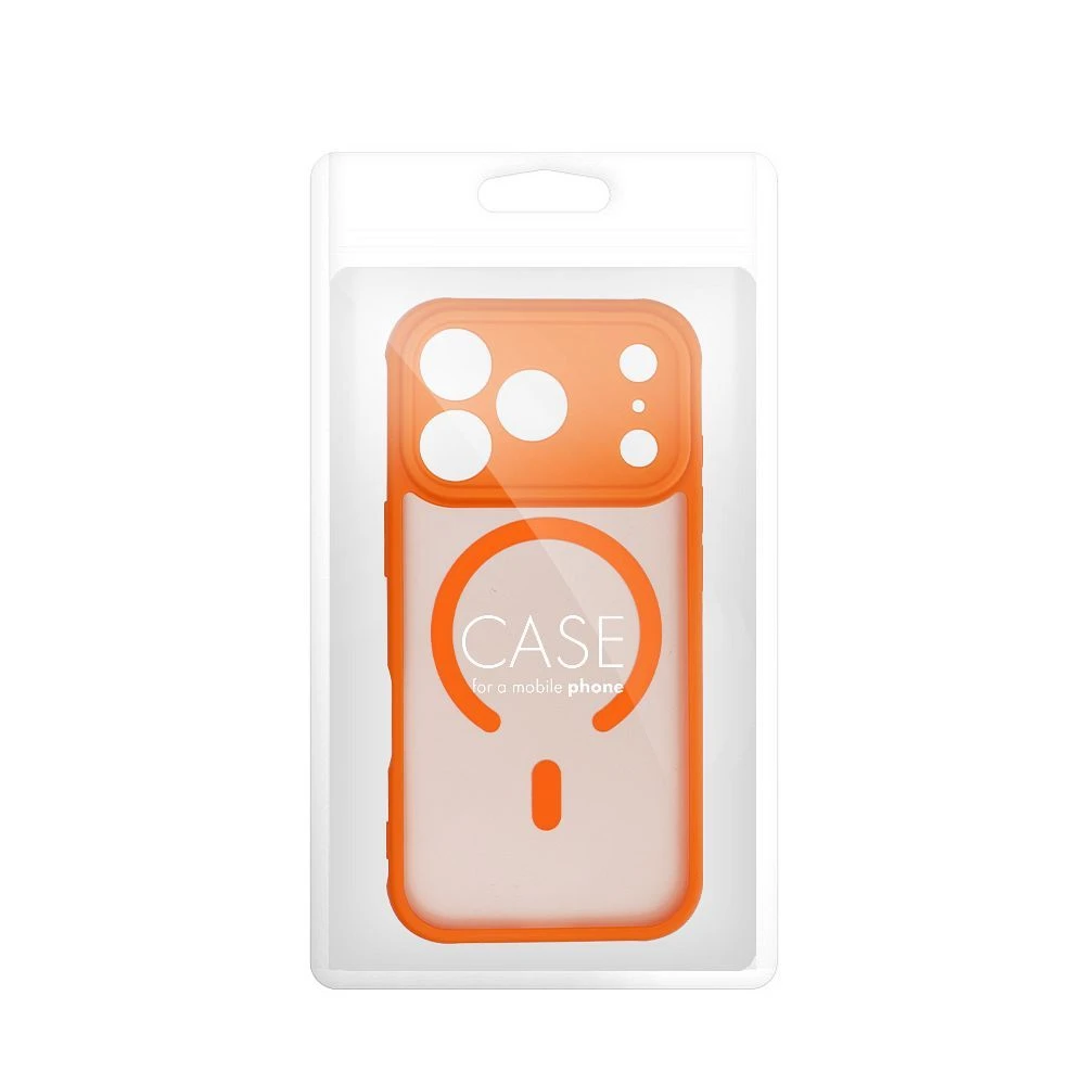 Case for Samsung A37 Full Matte Mag Cover compatible with MagSafe orange